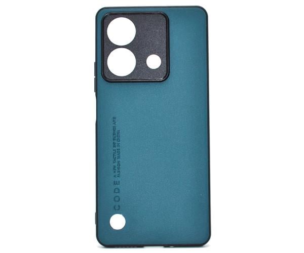 Кожаный чехол - накладка CODE Tactile Experience для Xiaomi Redmi Note 13 5G Зеленый