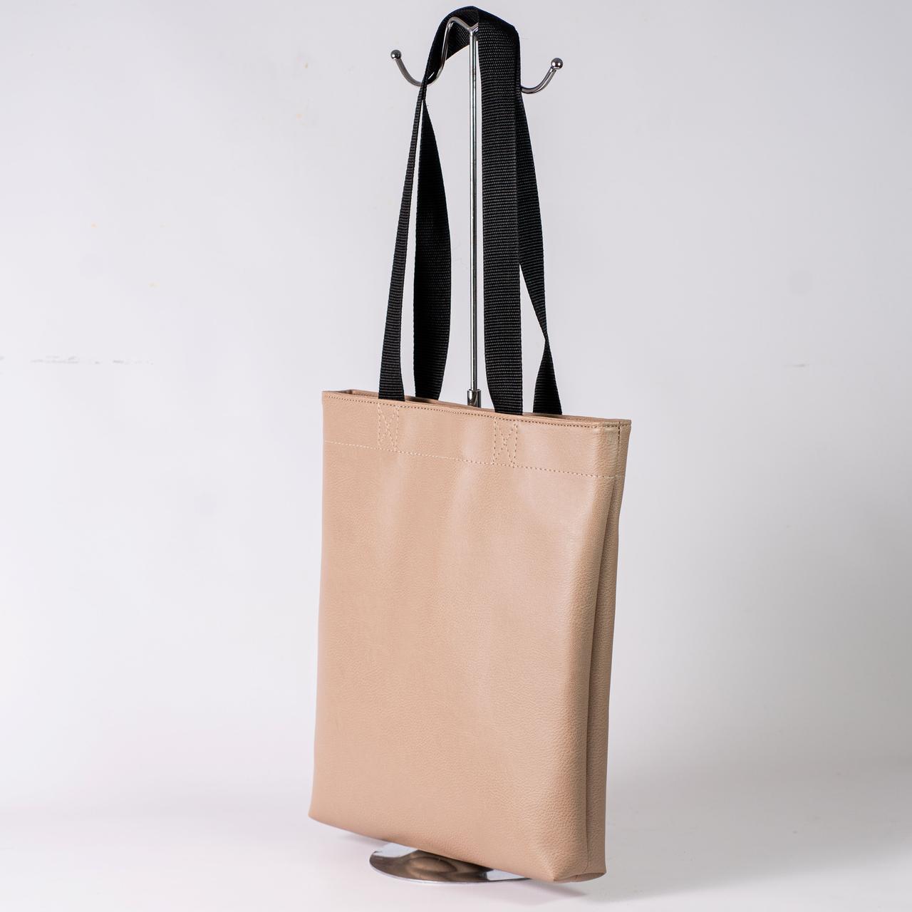 Сумка женская шопер XENIA № 35-24 из эко-кожи Бежевый - фото 2 Сумка женская шопер XENIA № 35-24 из эко-кожи Бежевый - фото 2