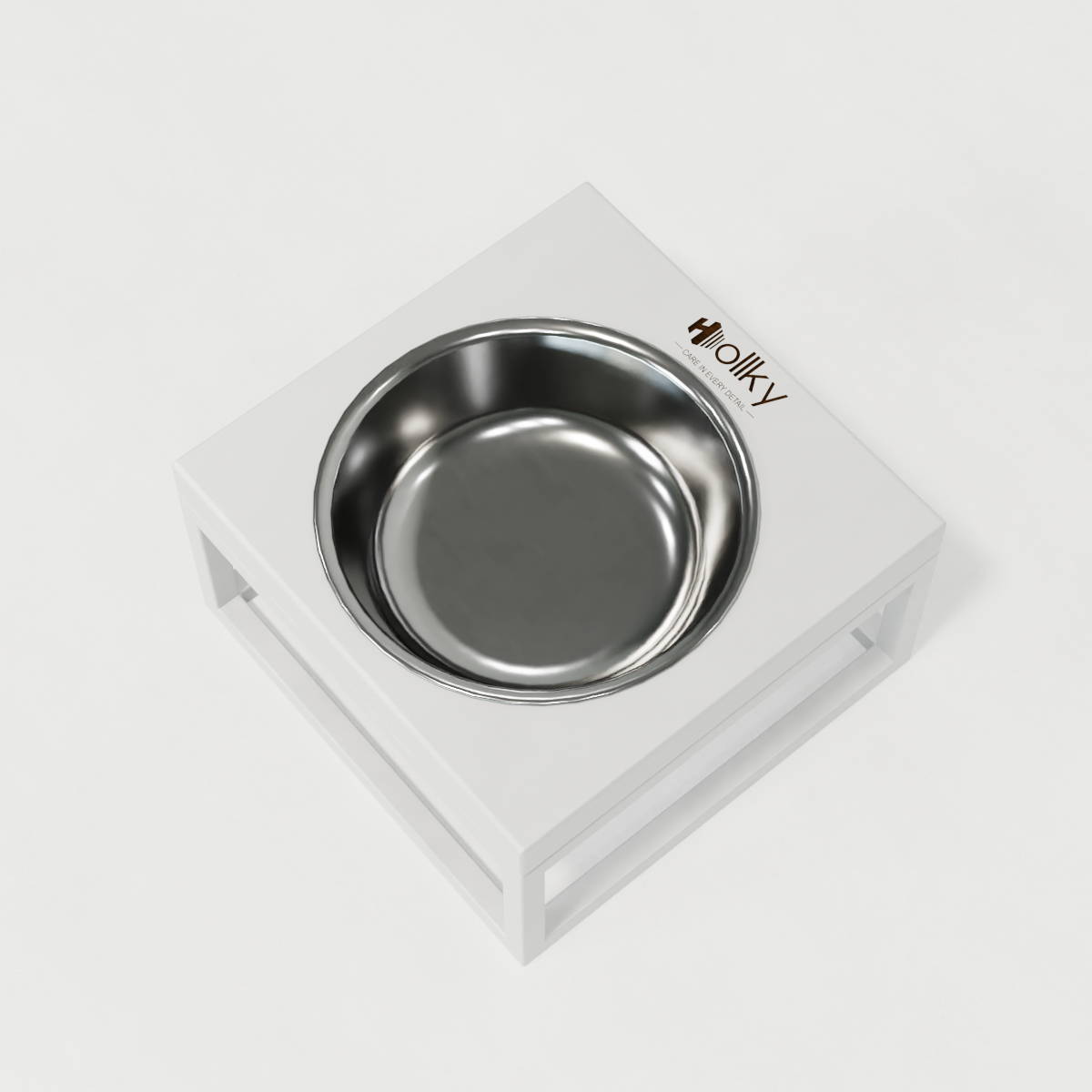 Миска на подставке для кошек и маленьких собак Hollky Base Solo S 0,45 л (S-18187-WHWH) - фото 8 Миска на подставке для кошек и маленьких собак Hollky Base Solo S 0,45 л (S-18187-WHWH) - фото 8