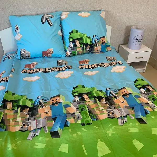 Комплект постельного белья детский Minecraft бязь 150х220 см (G-03-121/WP/-1.0) - фото 2 Комплект постельного белья детский Minecraft бязь 150х220 см (G-03-121/WP/-1.0) - фото 2