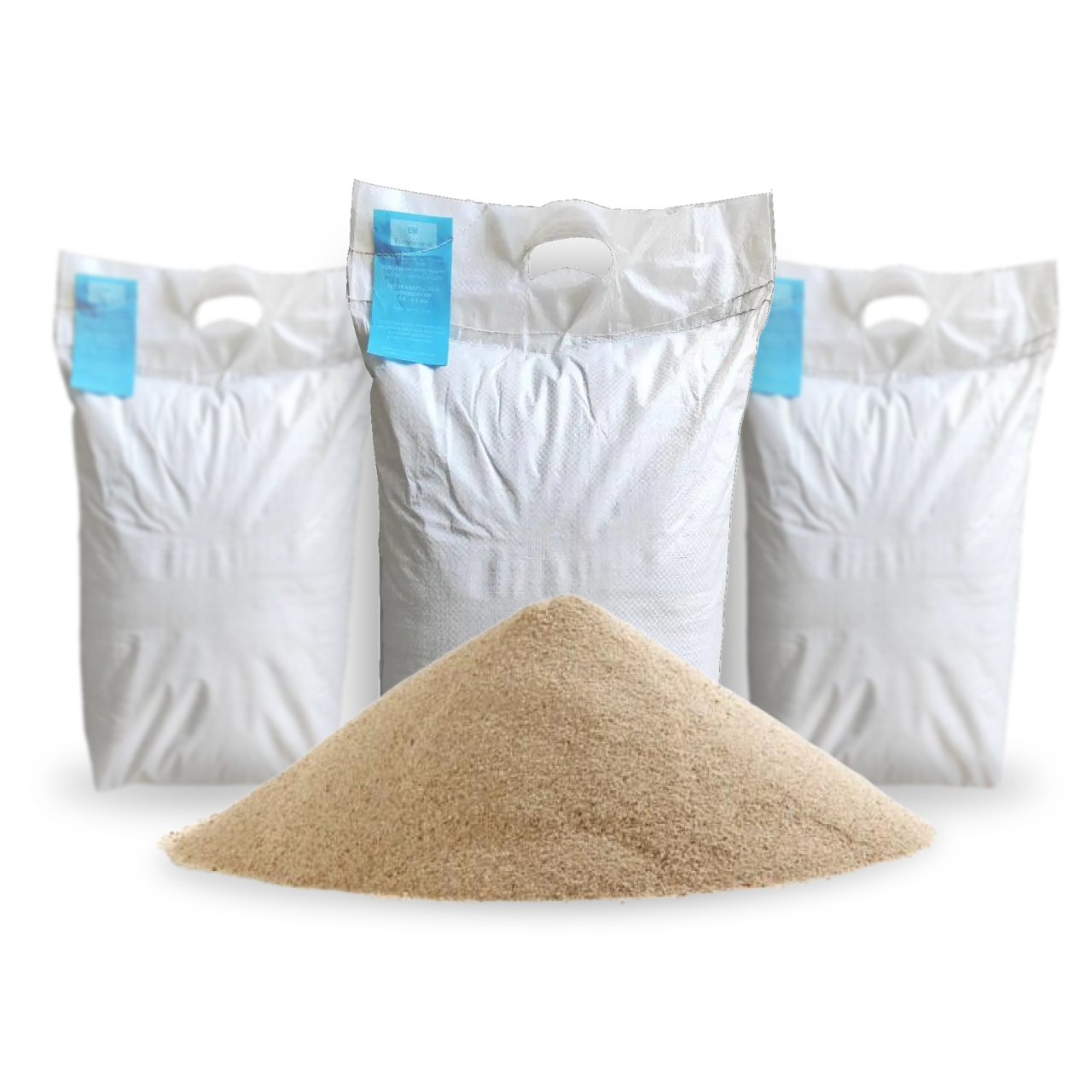 Пісок кварцовий для піскоструму фракція 1-2 мм 75 кг (2333287103)