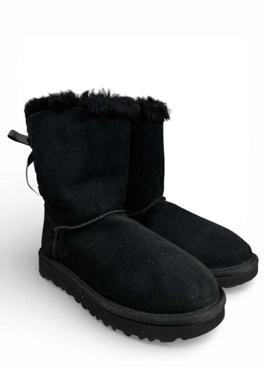 Угги UGG Bailey Bow II s/n1110706 р. 37 US 5 23 см Черный (2902262239)