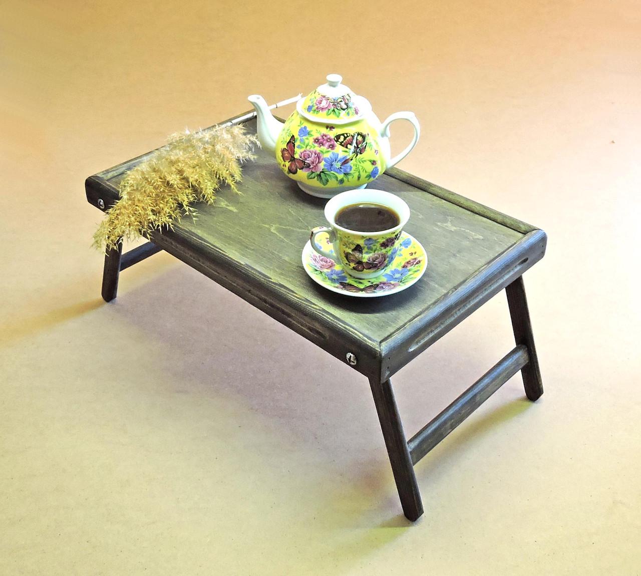 Столик-піднос для сніданку з дерева Даллас Моріон (СТП-000311) - фото 2 Столик-піднос для сніданку з дерева Даллас Моріон (СТП-000311) - фото 2