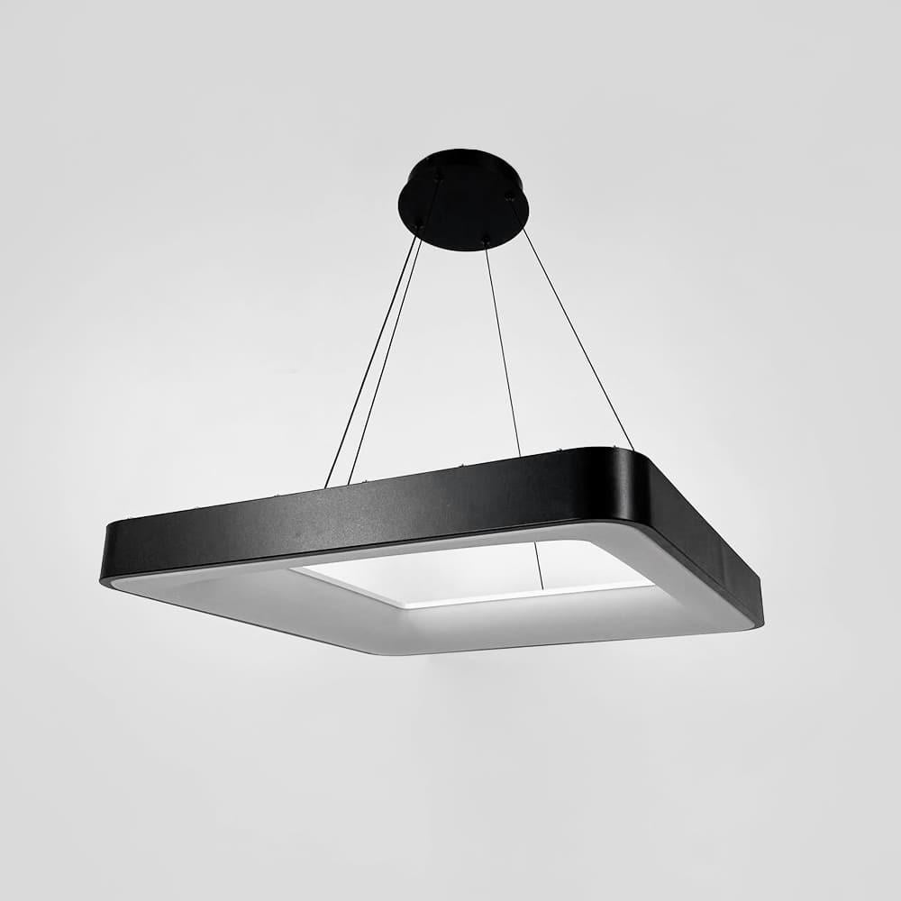 Люстра LED подвесная в квадратном корпусе 58х58х65 см Черный (MJ312-600 BK)