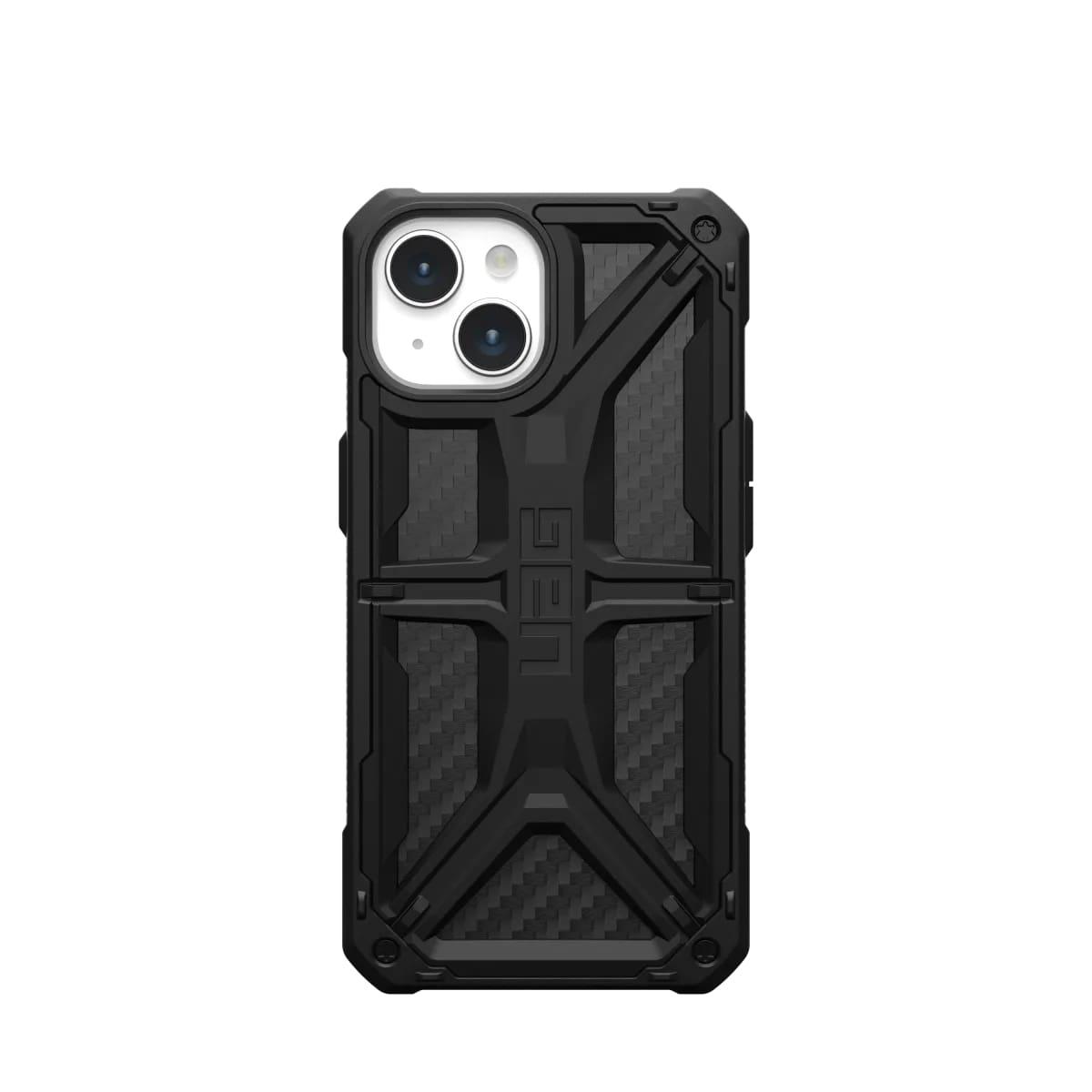 Чехол накладка для телефона UAG Monarch Apple iPhone 15 Black Carbon