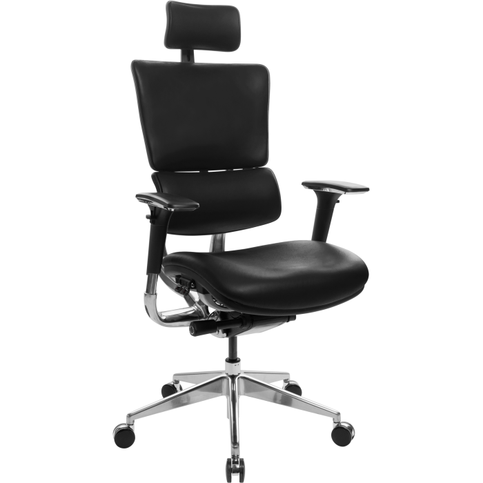 Кресло офисное GT Racer X-807 Leather Black (P-02)