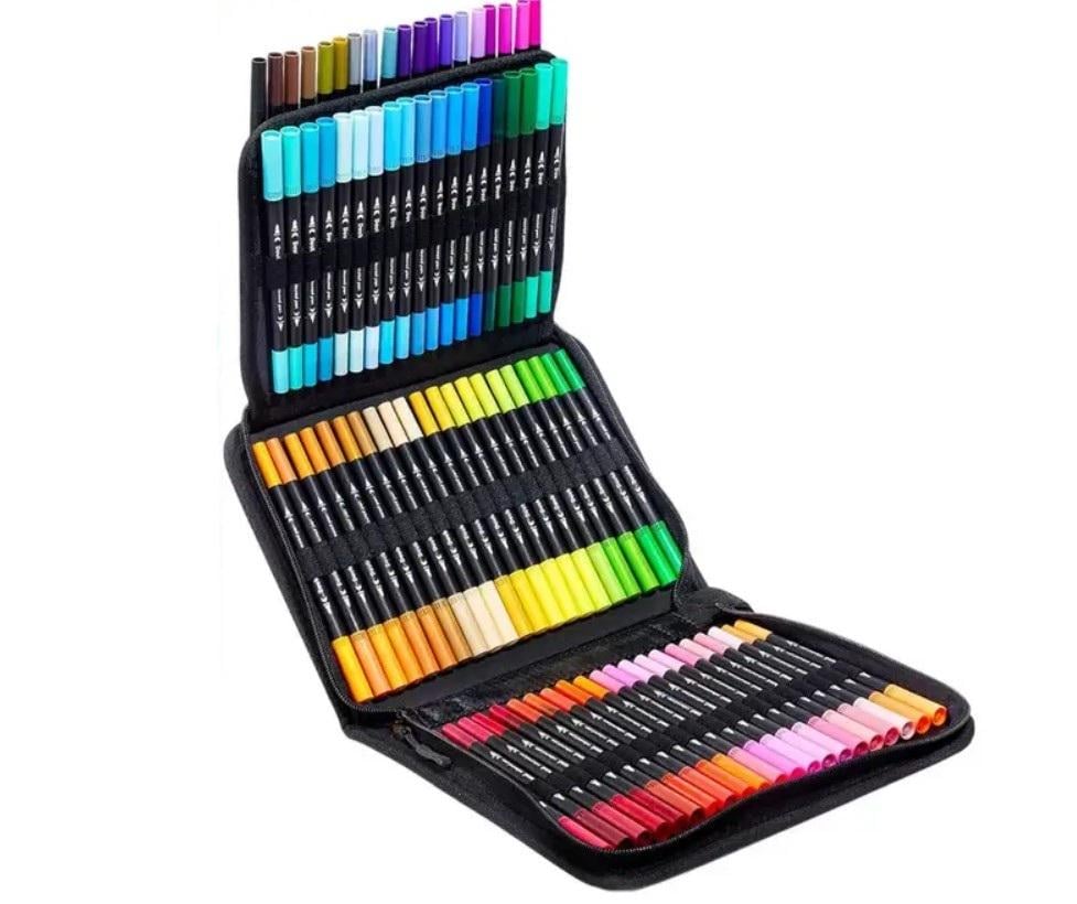 Набор маркеров двухсторонних Dual Brush акварельные с сумкой 80 шт. (25738709)