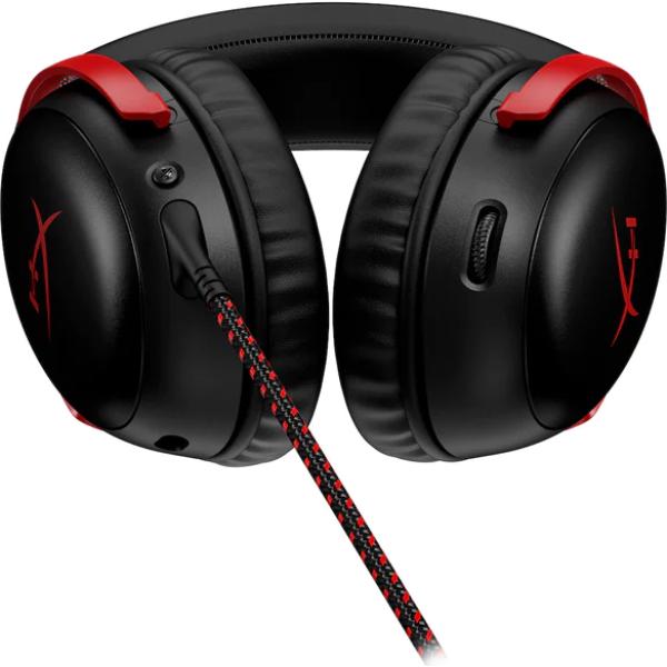 Гарнитура проводная HyperX Cloud III накладная с микрофоном 3,5 мм USB-C DTS 64 Ом Black/Red (727A9AA) - фото 5