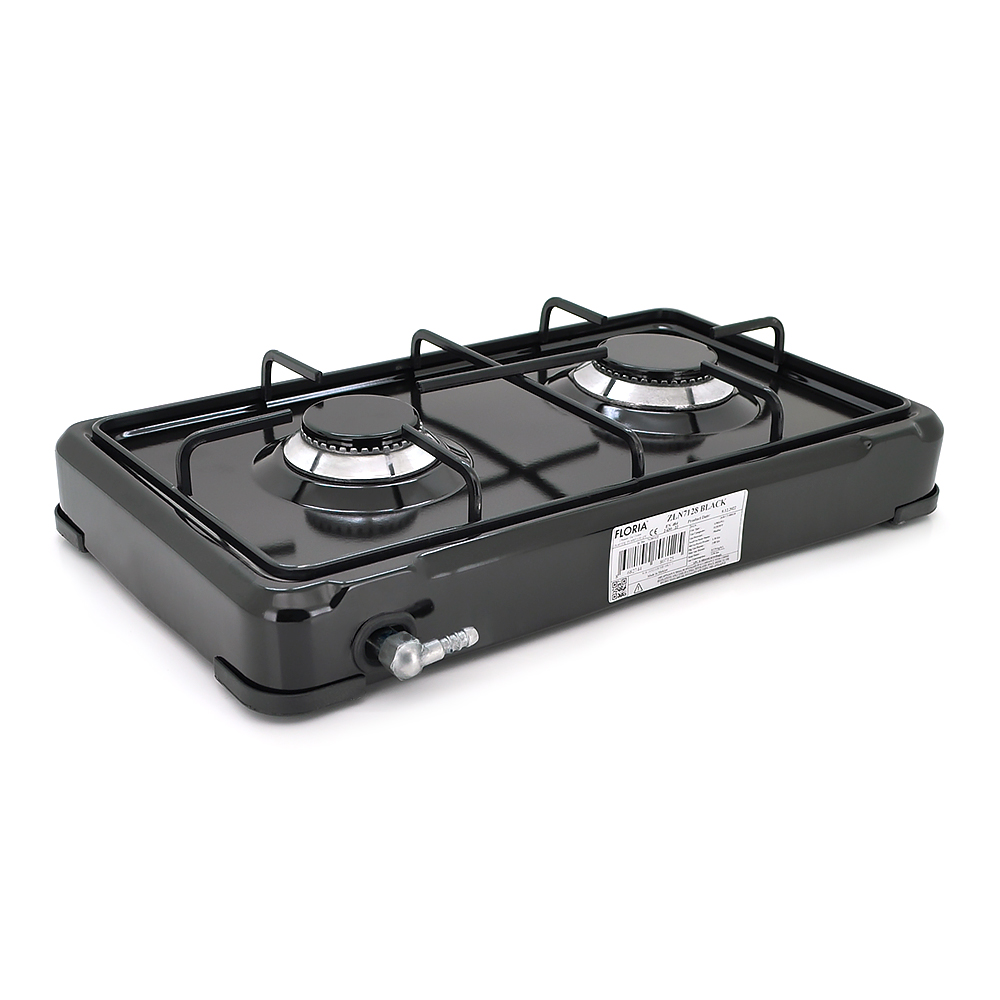 Плита газовая Floria ZLN7128 2 конфорки Black (YUT_V6122) - фото 2 Плита газовая Floria ZLN7128 2 конфорки Black (YUT_V6122) - фото 2