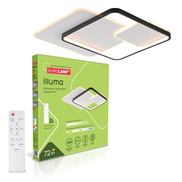 Светильник LED акриловый Eurolamp Illuma M3 квадратный 72W 3000-6500K (LED-ALS-72-M3)