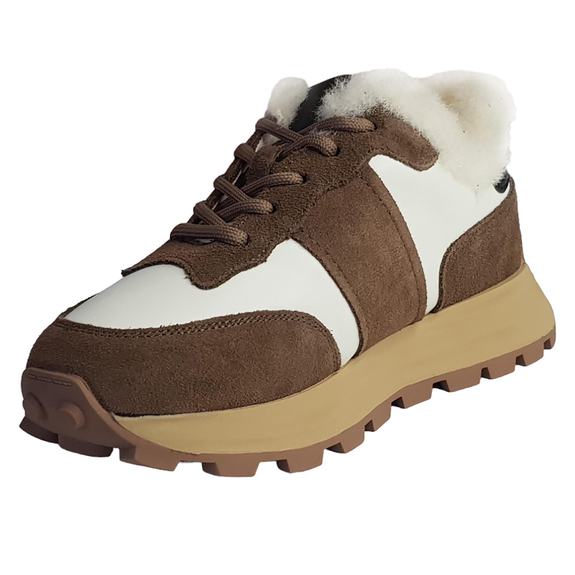 Кроссовки зимние женские Baden р. 38 Бежевый/Коричневый (013702-38) - фото 3 Кроссовки зимние женские Baden р. 38 Бежевый/Коричневый (013702-38) - фото 3