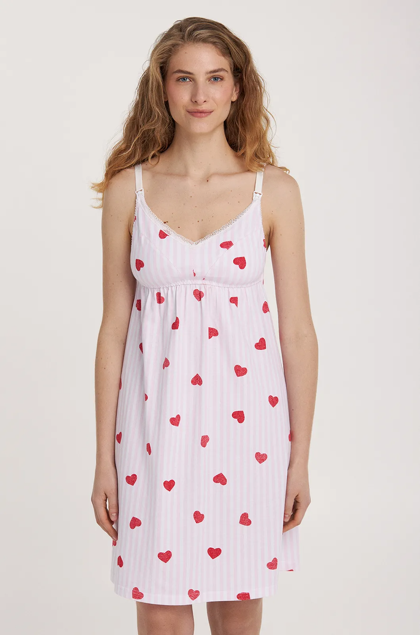 Ночная женская рубашка Ellen 118/07/04 JUST BELIEVE XL Розовый (118/07/08XLPink2)