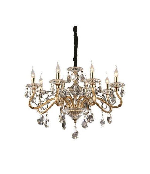 Люстра Ideal Lux Negresco Sp8 Trasparente (141053) Люстра Ideal Lux Negresco Sp8 Trasparente (141053)