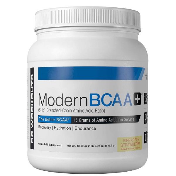 Аминокислота BCAA для спорта Modern Sports Nutrition BCAA+ Клубника Ананас 535 г 30 порций (000021705)