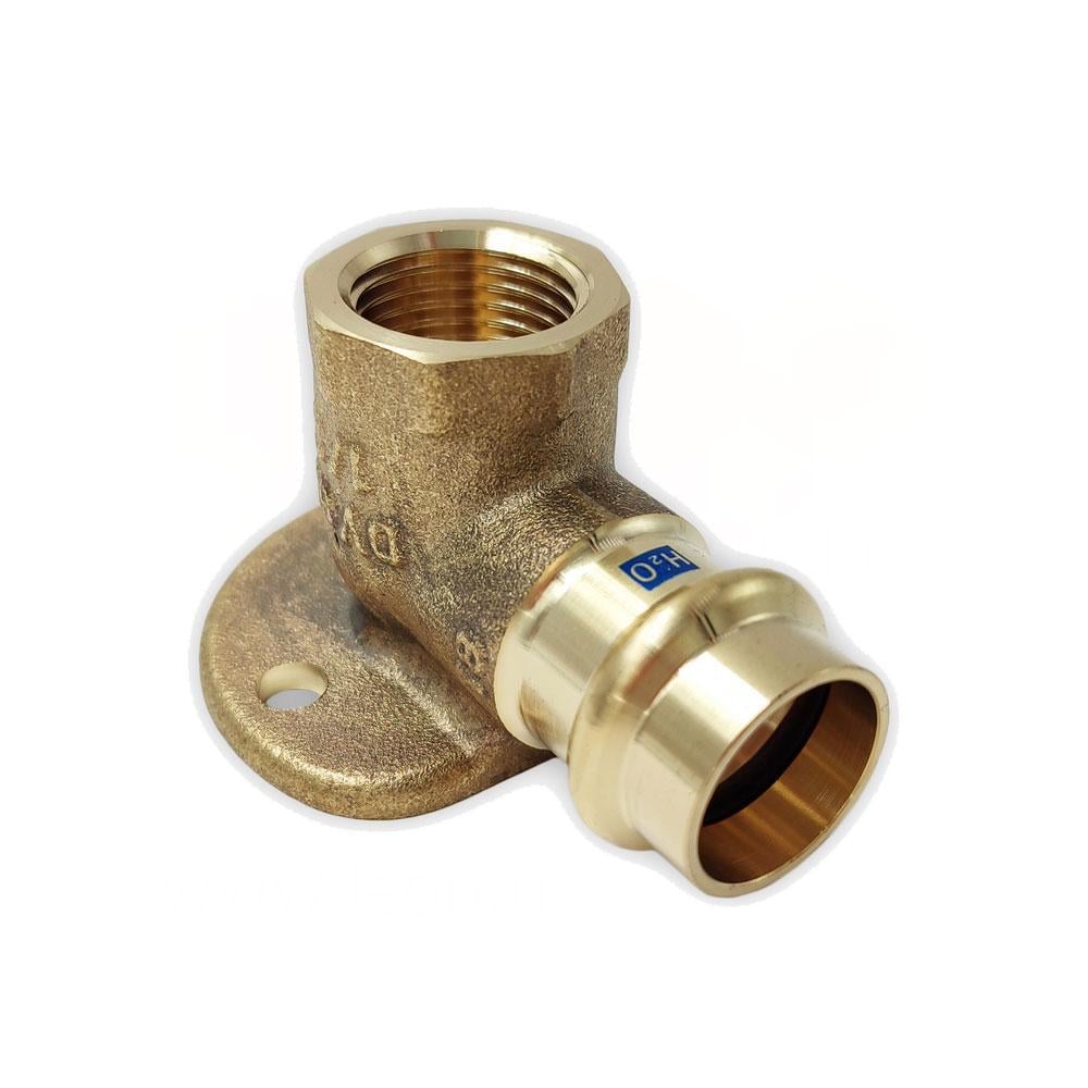 Пресс-уголок латунный настенный Raccorderie Metalliche Aespres Uniko 15x1/2" В (685102015U)