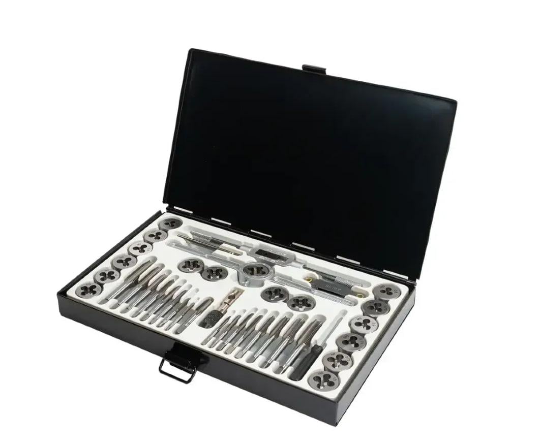 Набор метрических/дюймовых метчиков и плашек Scheppach SCH-M040-1 в металлическом кейсе 40 шт. М3-М12 (SCH-M040-1) - фото 3