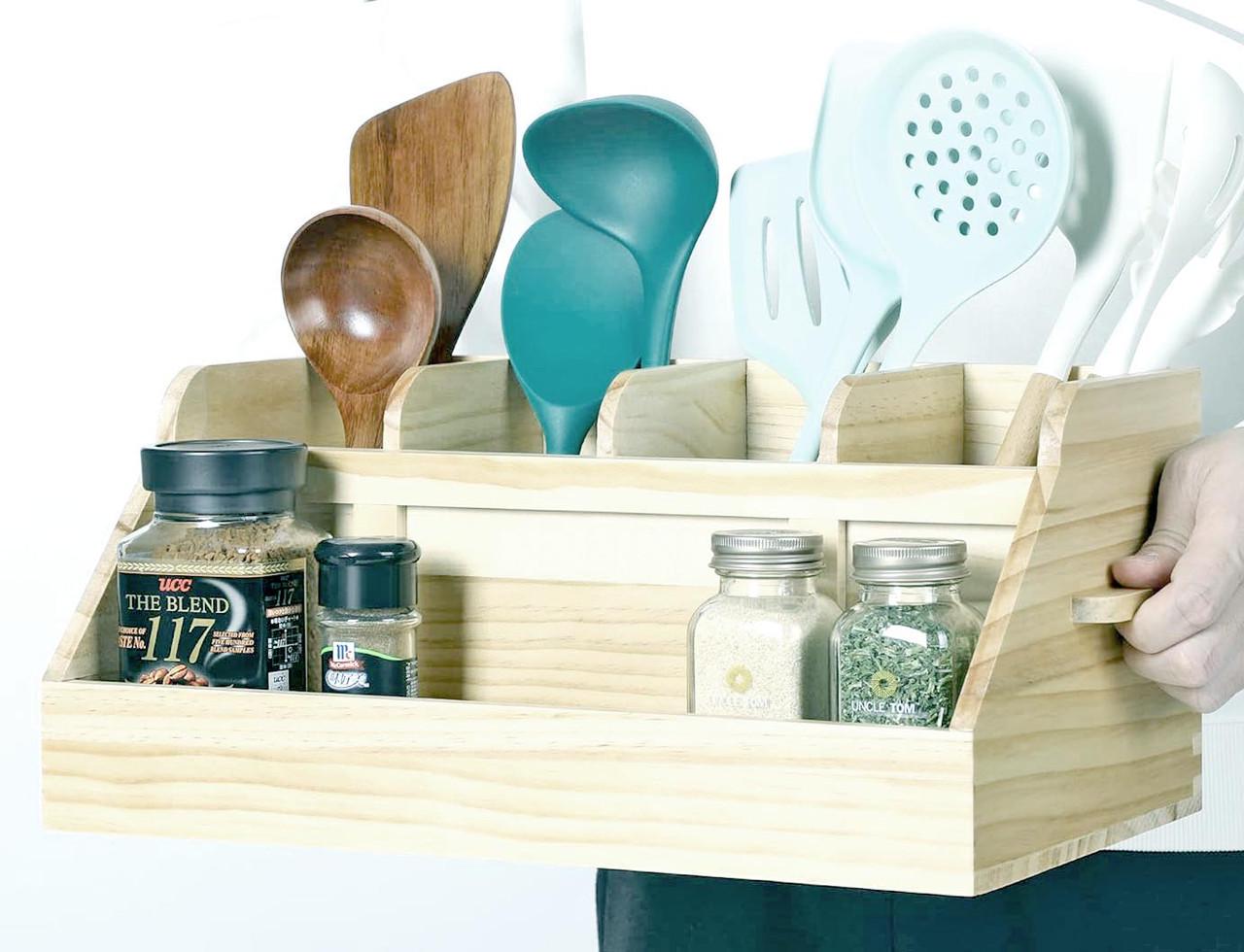 Подставка для столовых приборов из дерева Колибри Бланже (Псп-006101)