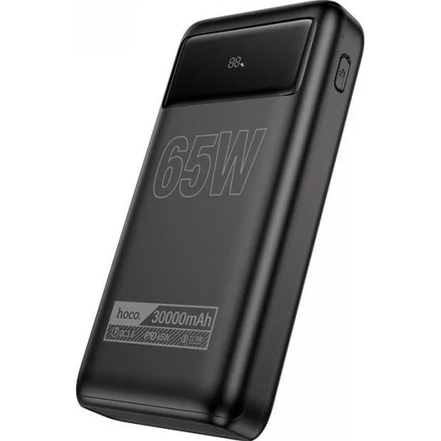 Внешний аккумулятор Hoco DB81 Apollo 30000 mAh 65W Black - фото 2 Внешний аккумулятор Hoco DB81 Apollo 30000 mAh 65W Black - фото 2