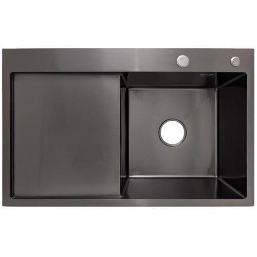 Мийка кухонна Lidz нержавіюча сталь LDH7849BLPVD4362447530 780x490 мм прямокутна 1 мм (239637)