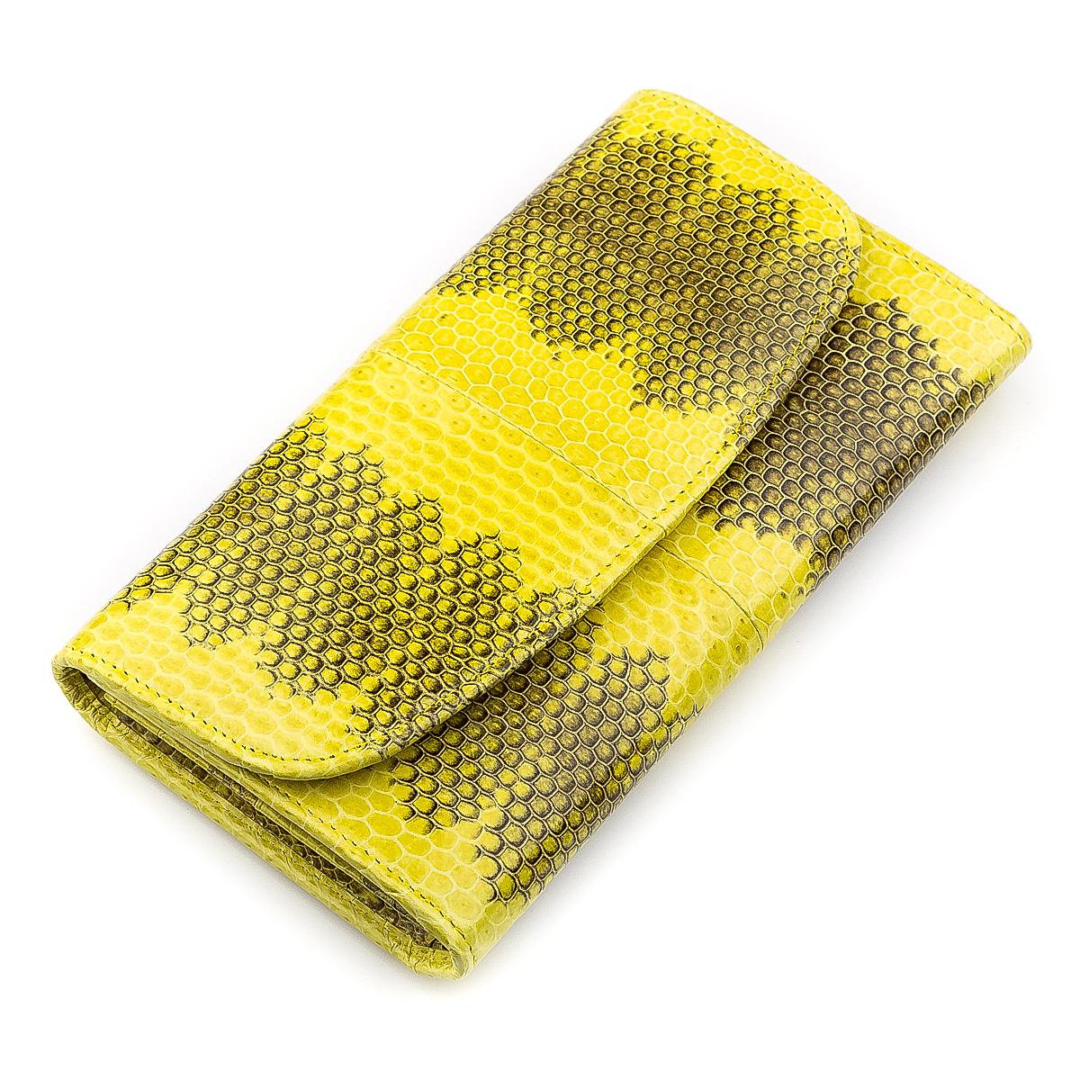 Кошелек женский Sea Snake leather 18277 кожа Желтый