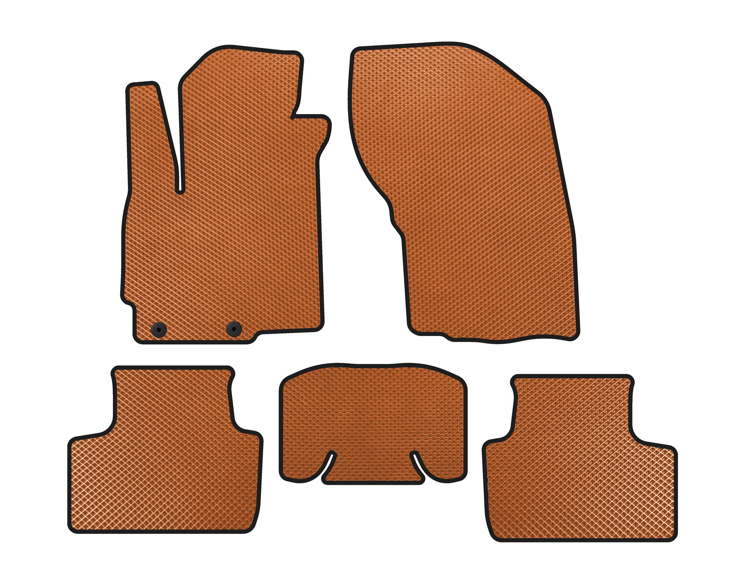 Килимки EVA Digital Designs для Mitsubishi ASX 2010-2023 рр. Помаранчевий (144808)