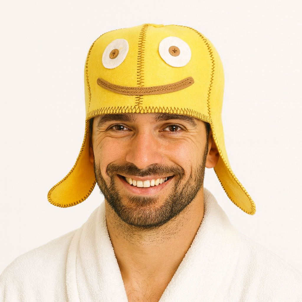 Шапка для лазні Luxyart Смайл штучний фетр (LA-987)