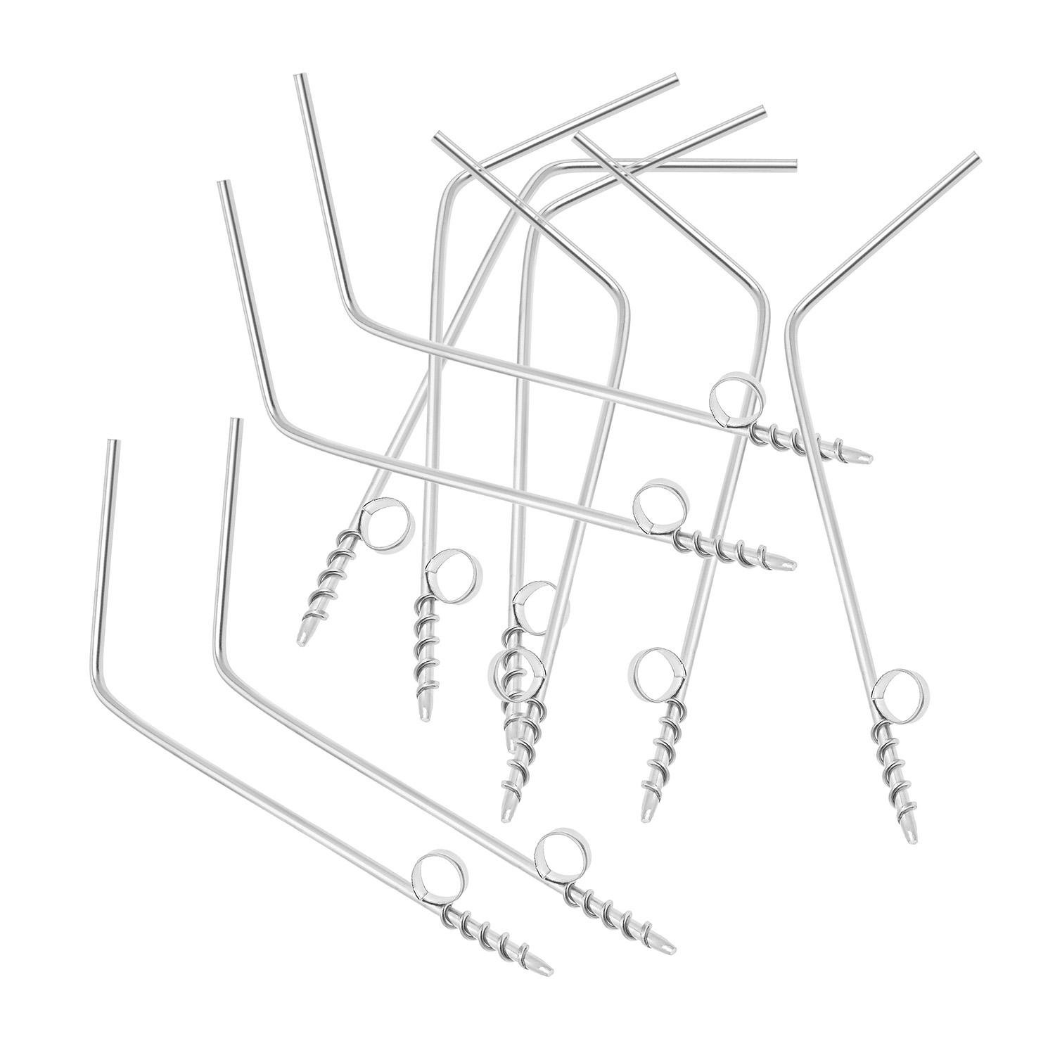 Комплект ножів для карвінгу та фарширування Kitchette 25 см 10 шт. Сірий (1830392146)