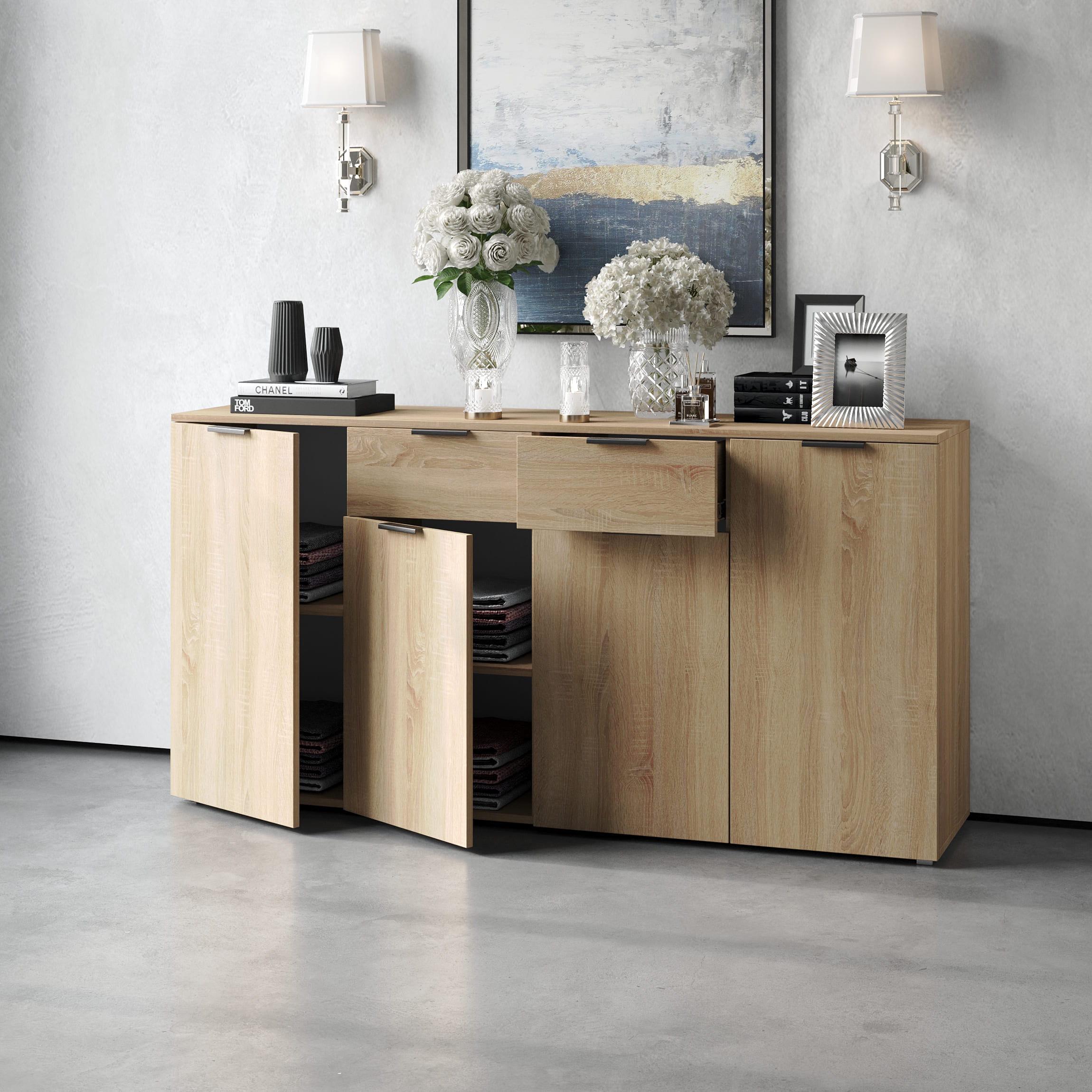 Комод №1 с дверцами и ящиками Дуб Сонома (380248)