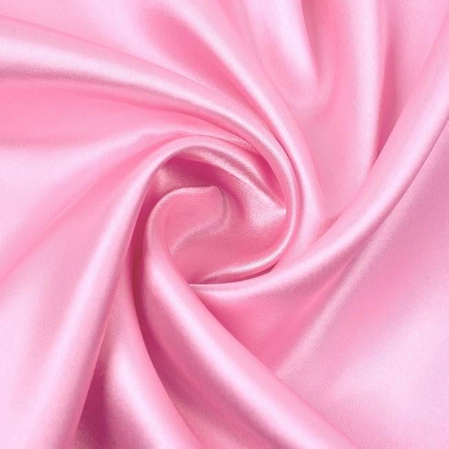 Тканина атлас LuxFabric 115 г/м² 1,5 м 1 м Світло-рожевий (ТП1501а09)