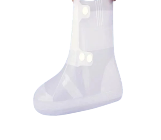 Бахилы силиконовые на обувь от воды и грязи 588 L р. 38-39 Белый (16840)