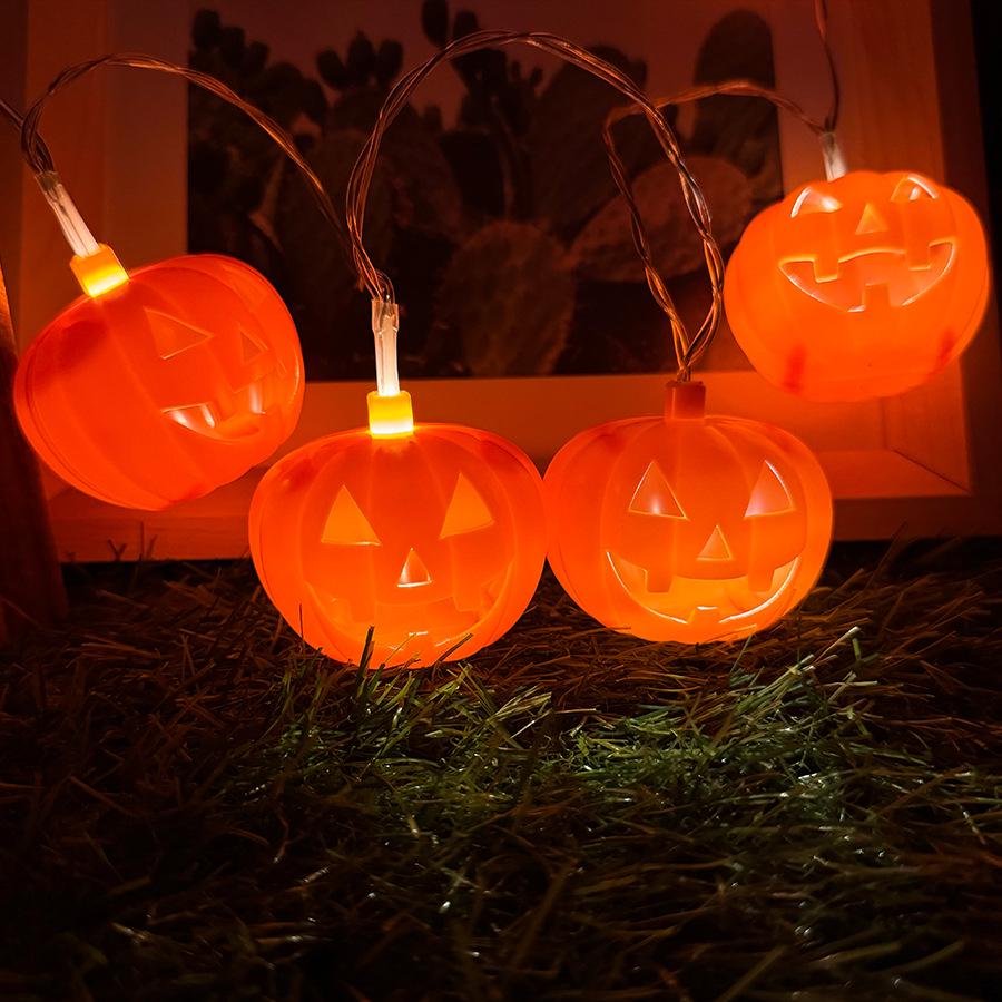 Гірлянда на Хелловін Гарбузи 150 см 10 led 55 мм Помаранчевий (61126) - фото 3