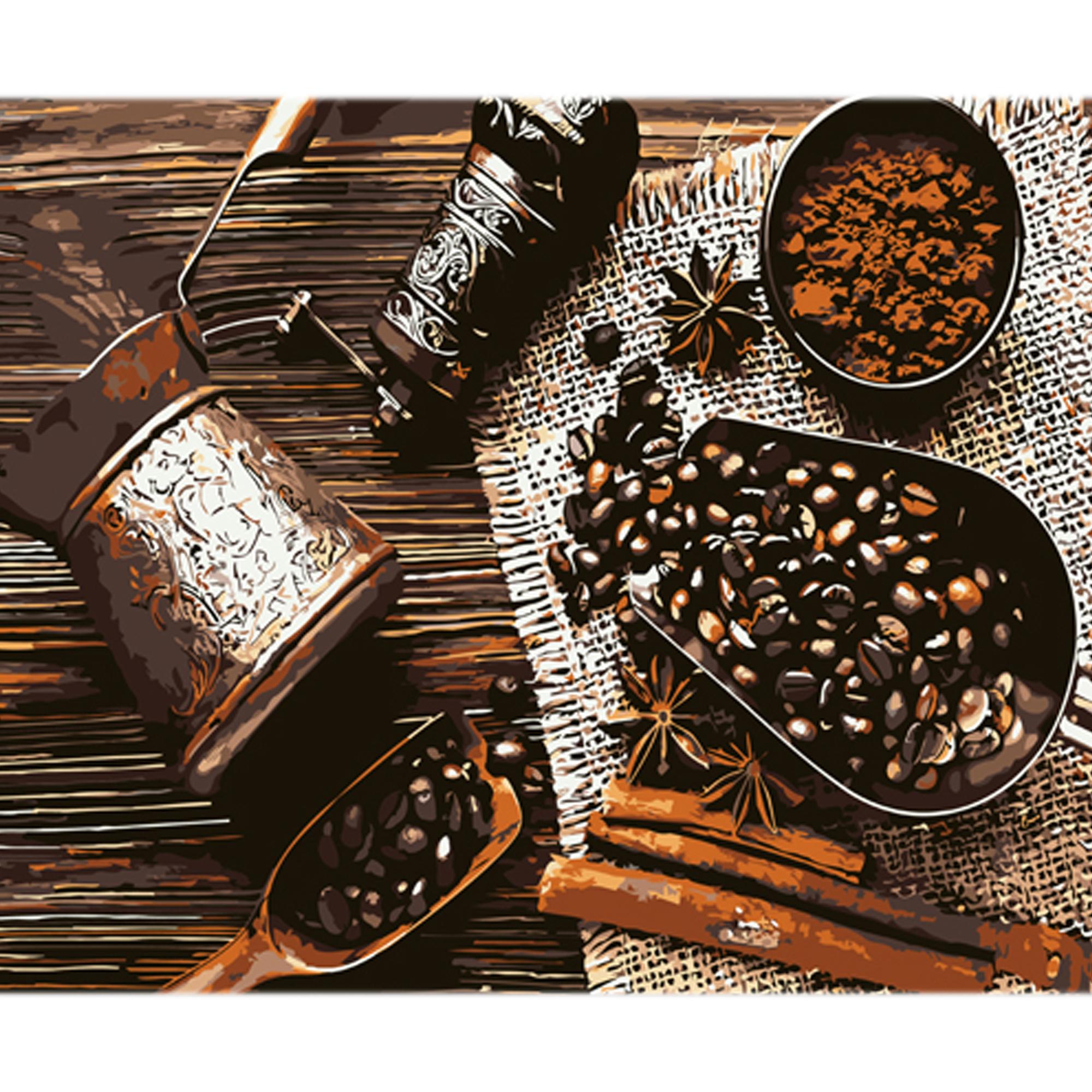 Картина по номерам Strateg Премиум Искусство приготовления с лаком и уровнем 30x40 см (Str-LY70)