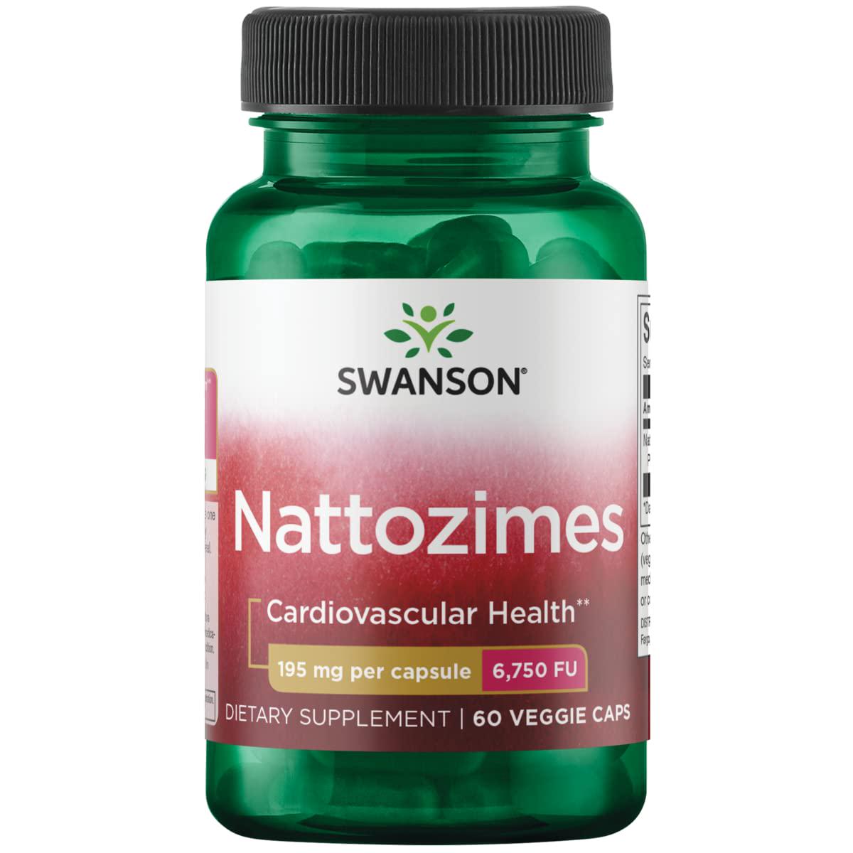 Добавка натуральная Swanson Nattozimes 195 mg 6750 FU 60 Veggie caps