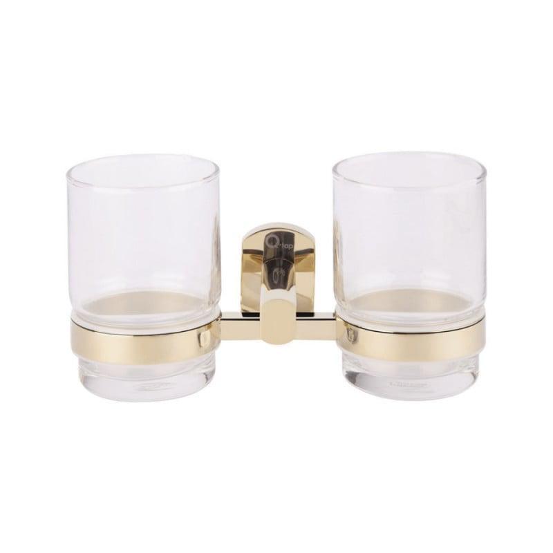Стакан двойной Q-tap Liberty ORO 1155 Gold