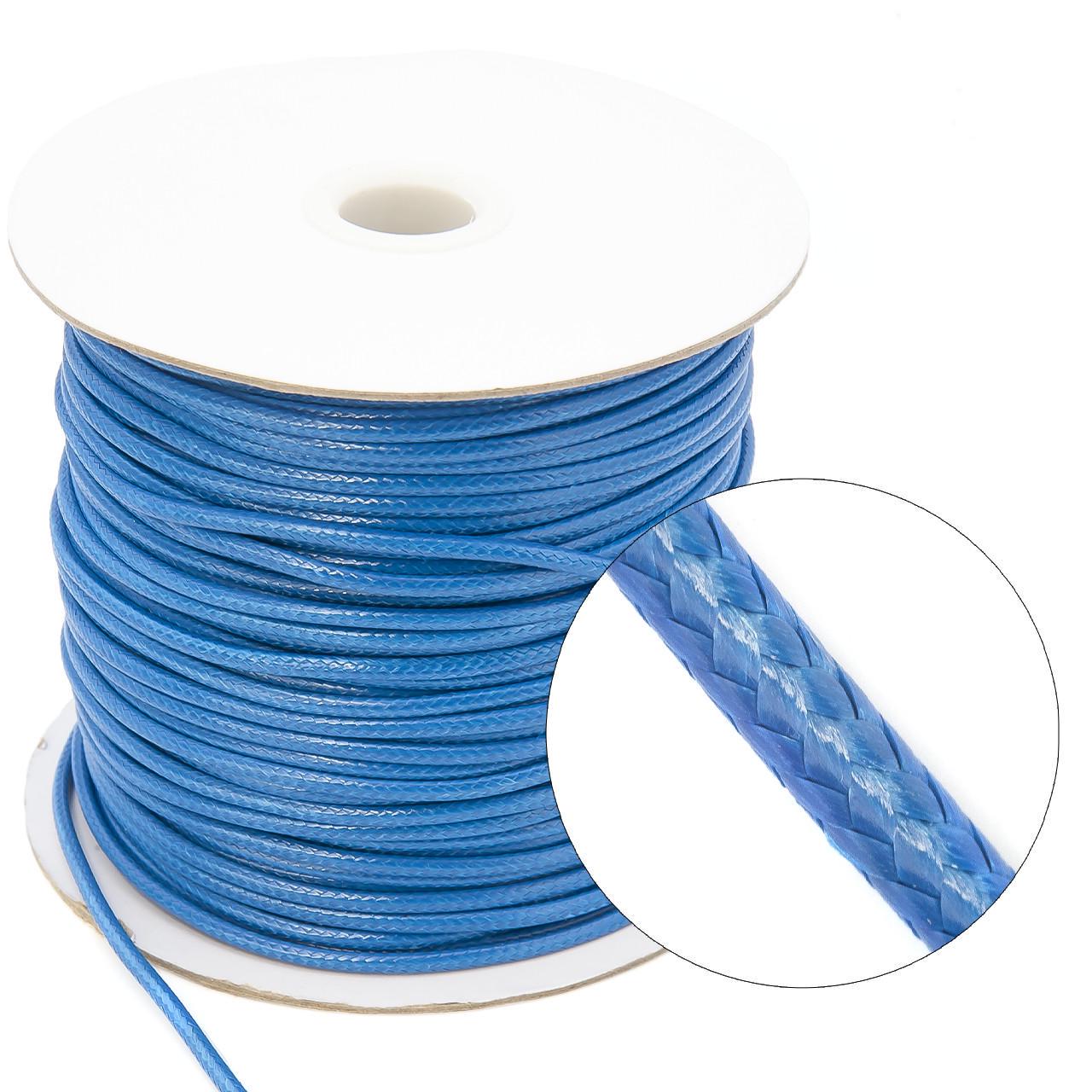 Шнур поліестеровий 2 мм 1 м Блакитний (ШП0020м21)