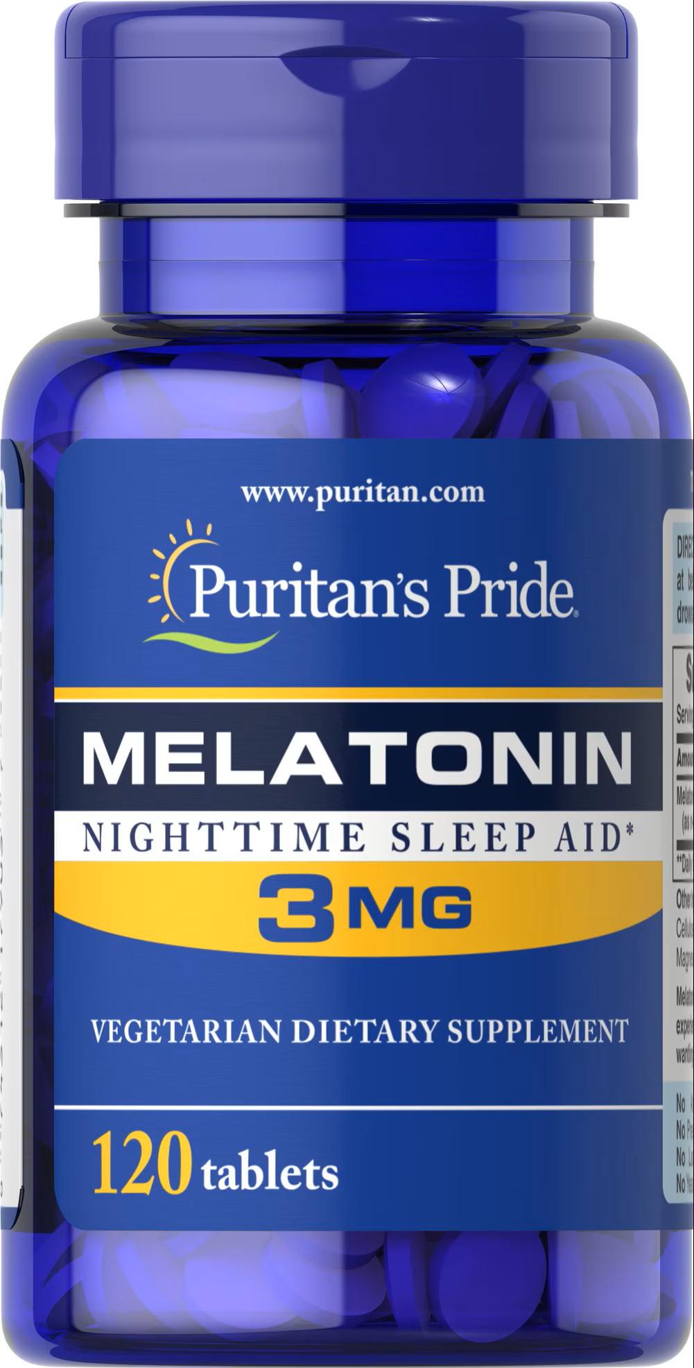 Мелатонин Puritan's Pride Melatonin 3 mg 120 таблеток