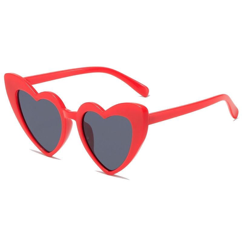 Солнцезащитные очки 400UV женские Сердечки Love Love Красный (A9919)