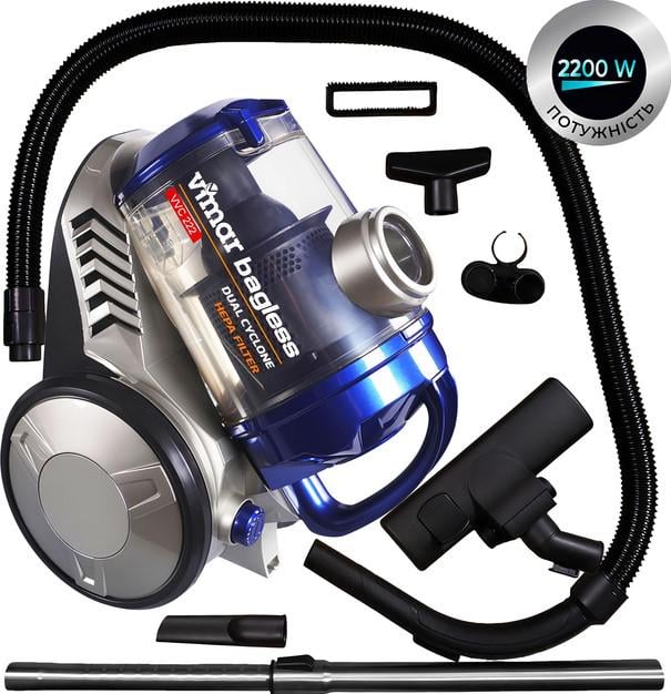 Пилосос без мішка колбовий Vimar VVC-221 B (29194834) - фото 8 Пилосос без мішка колбовий Vimar VVC-221 B (29194834) - фото 8