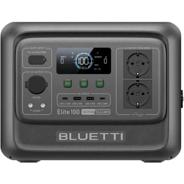 Зарядна станція BLUETTI Elite 100 V2 (P-EL100V2-EU-GY-BL-010)