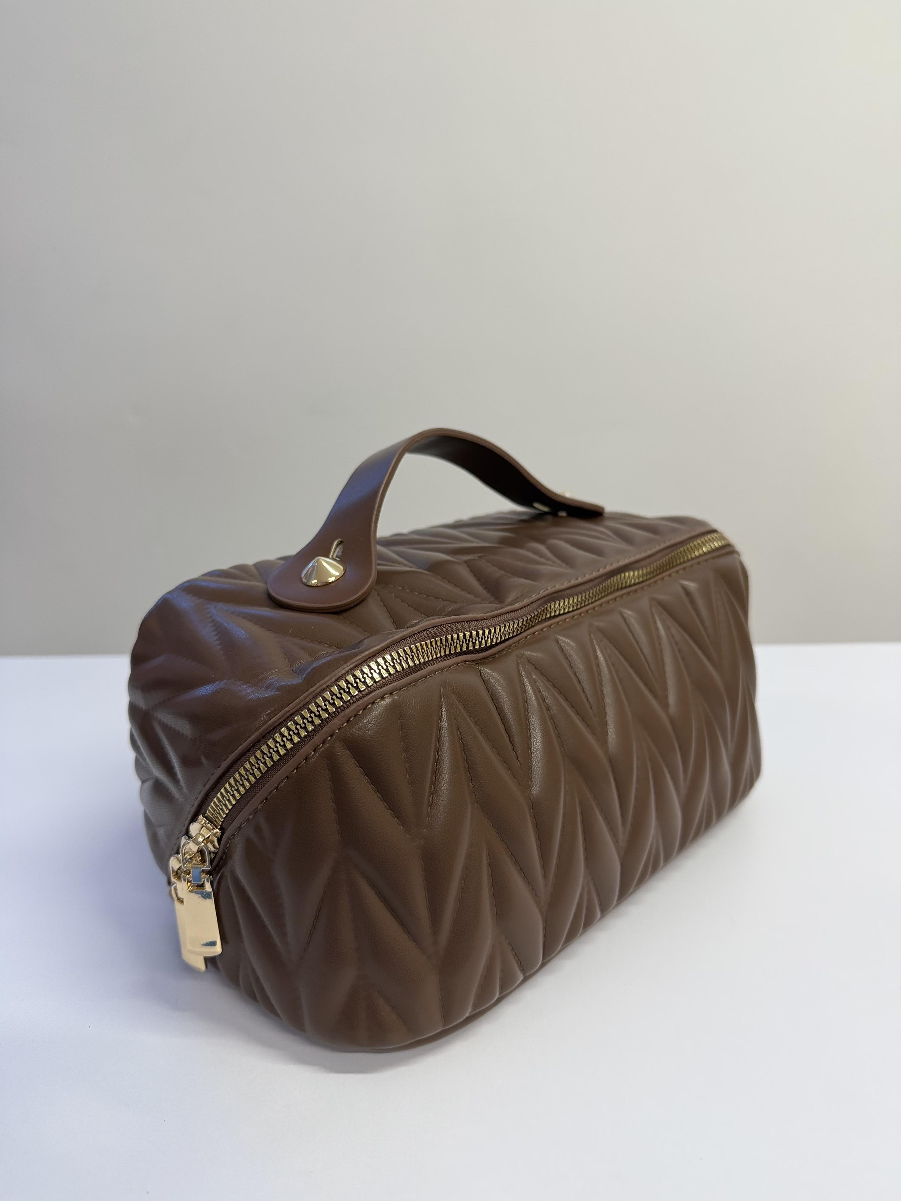 Косметичка-органайзер стьобана Шоколадна, (31517574)