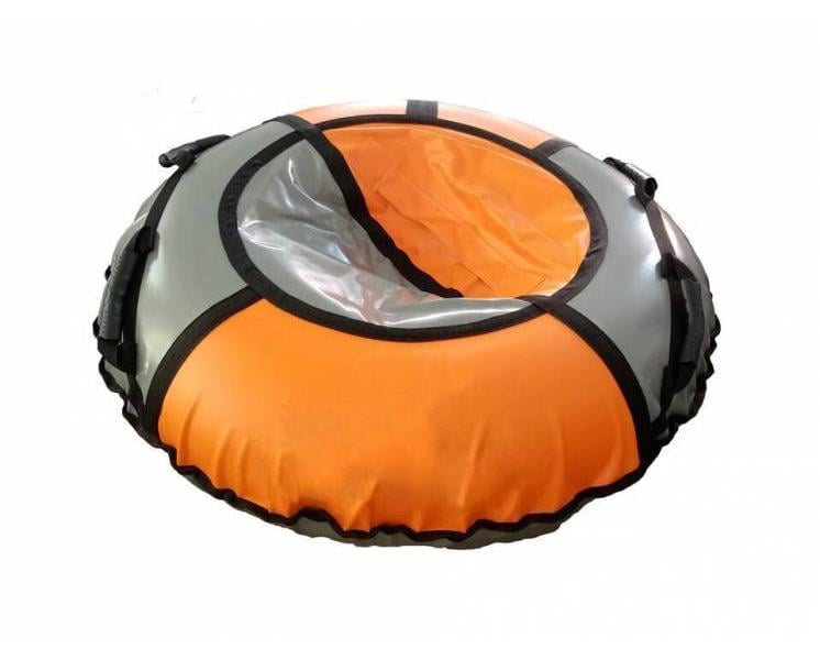 Надувные санки тюбинг Kronos Top D-120 Стандарт Оранжевый/Серый (AT_52028)