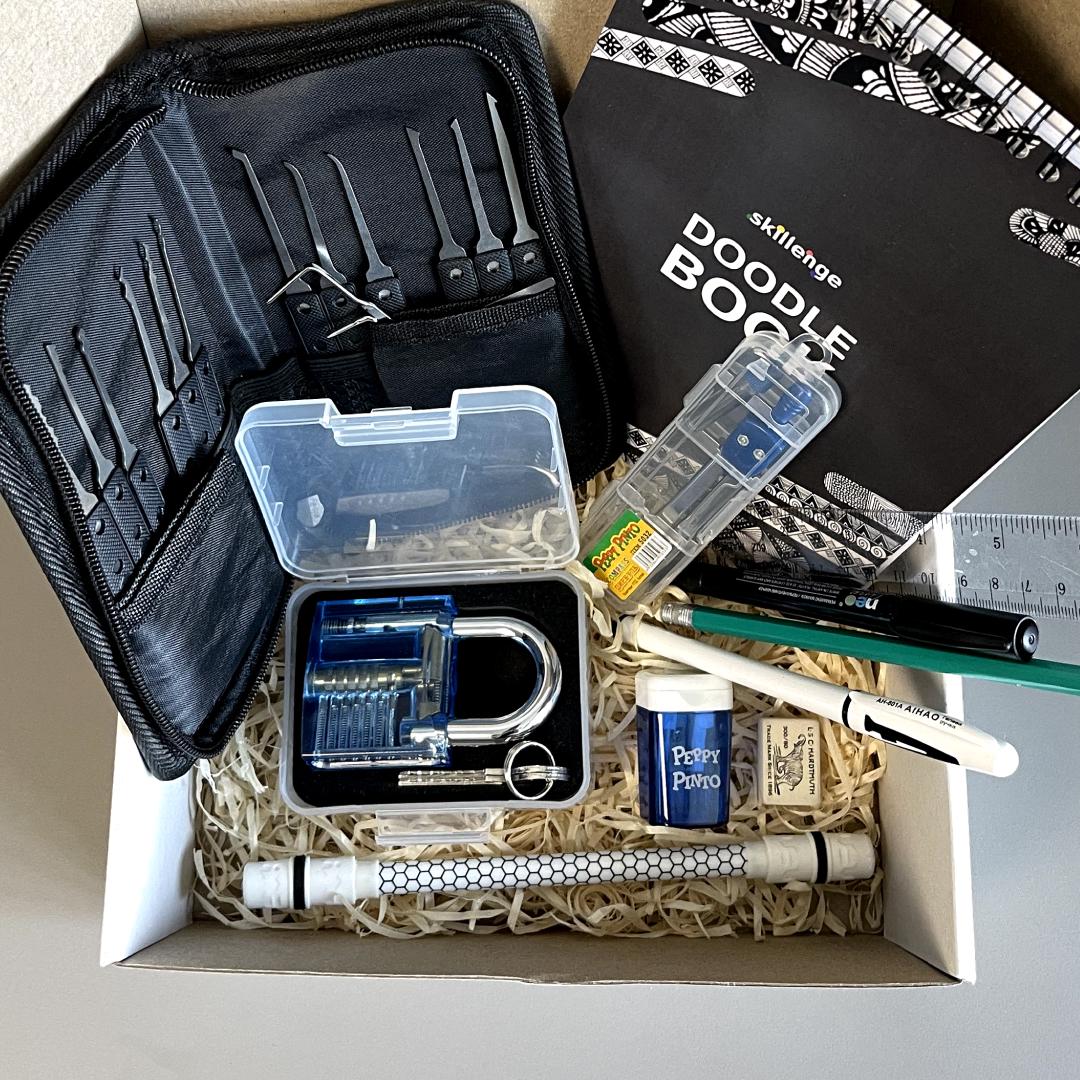 Подарунковий бокс замок з відмичками пенспінер дудлінг (2243372748)