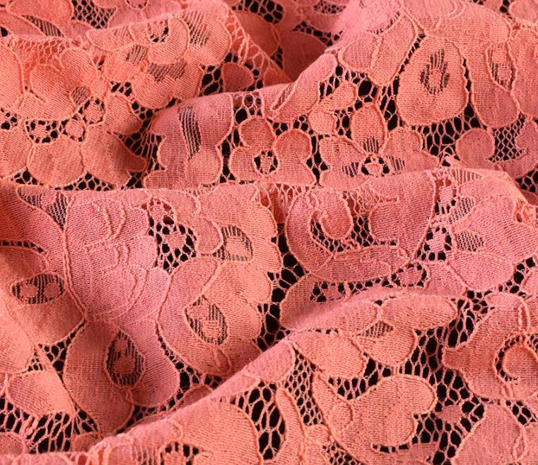 Тканина мереживне полотно стрейч в'юнкі троянди ширина 145 см Рожевий (11140.053)