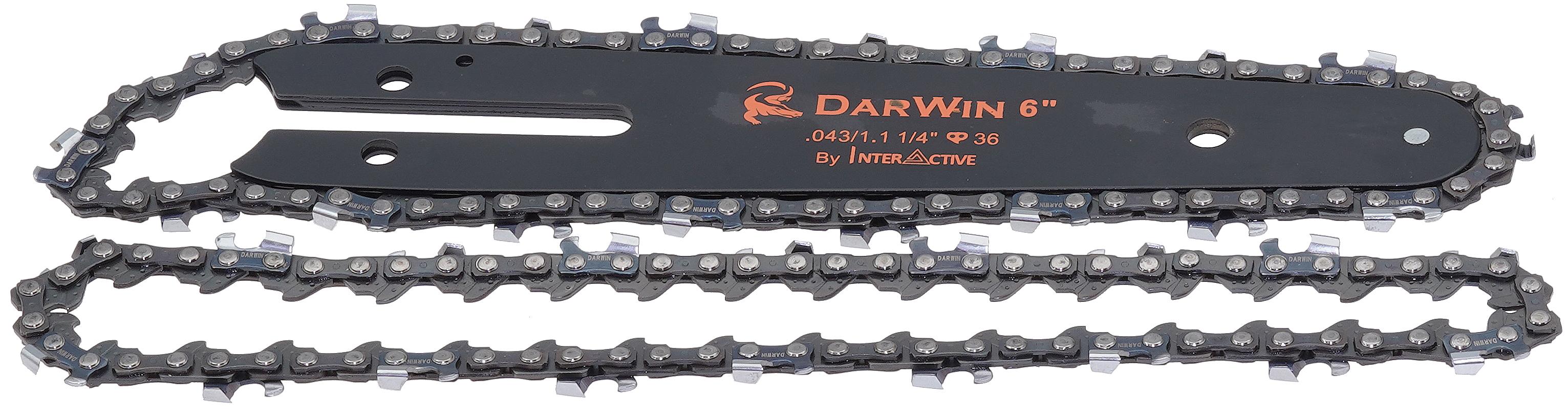 Шина и цепь DarWin 6" 150 мм паз 043 1/1 мм шаг 1/4 36 звеньев