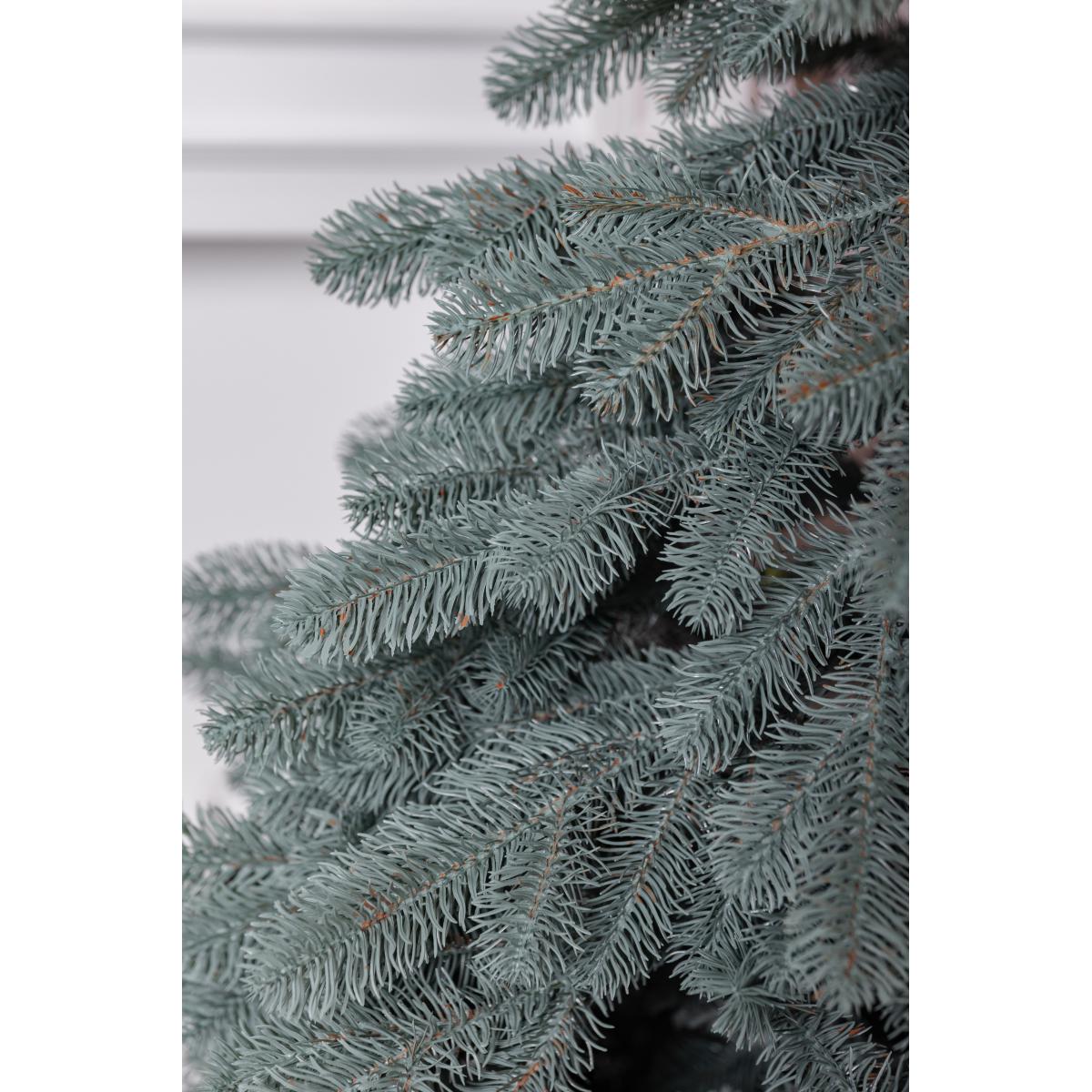 Штучна ялинка лита Карпатська V18 з металевою підставкою 1,30 м Блакитний (NYT15012) - фото 4