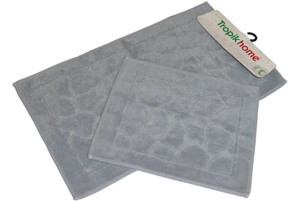 Набор ковриков Tropikhome Stone Grey для ванной хлопковые 60x100/50x60 см (121390) - фото 6