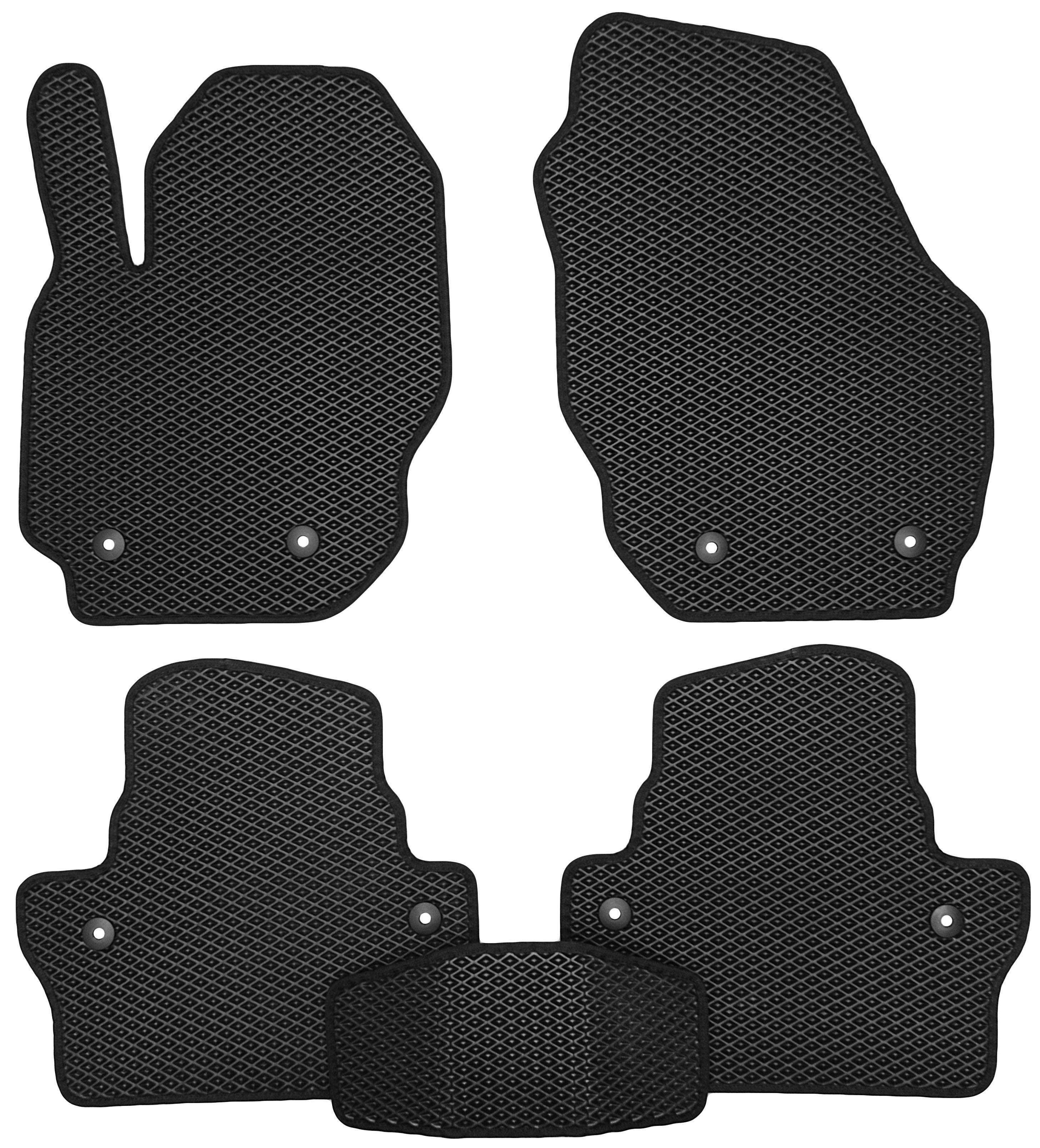 Коврики в салон для Volvo S80 '06-16 EVA-полимерные Черный (150694)