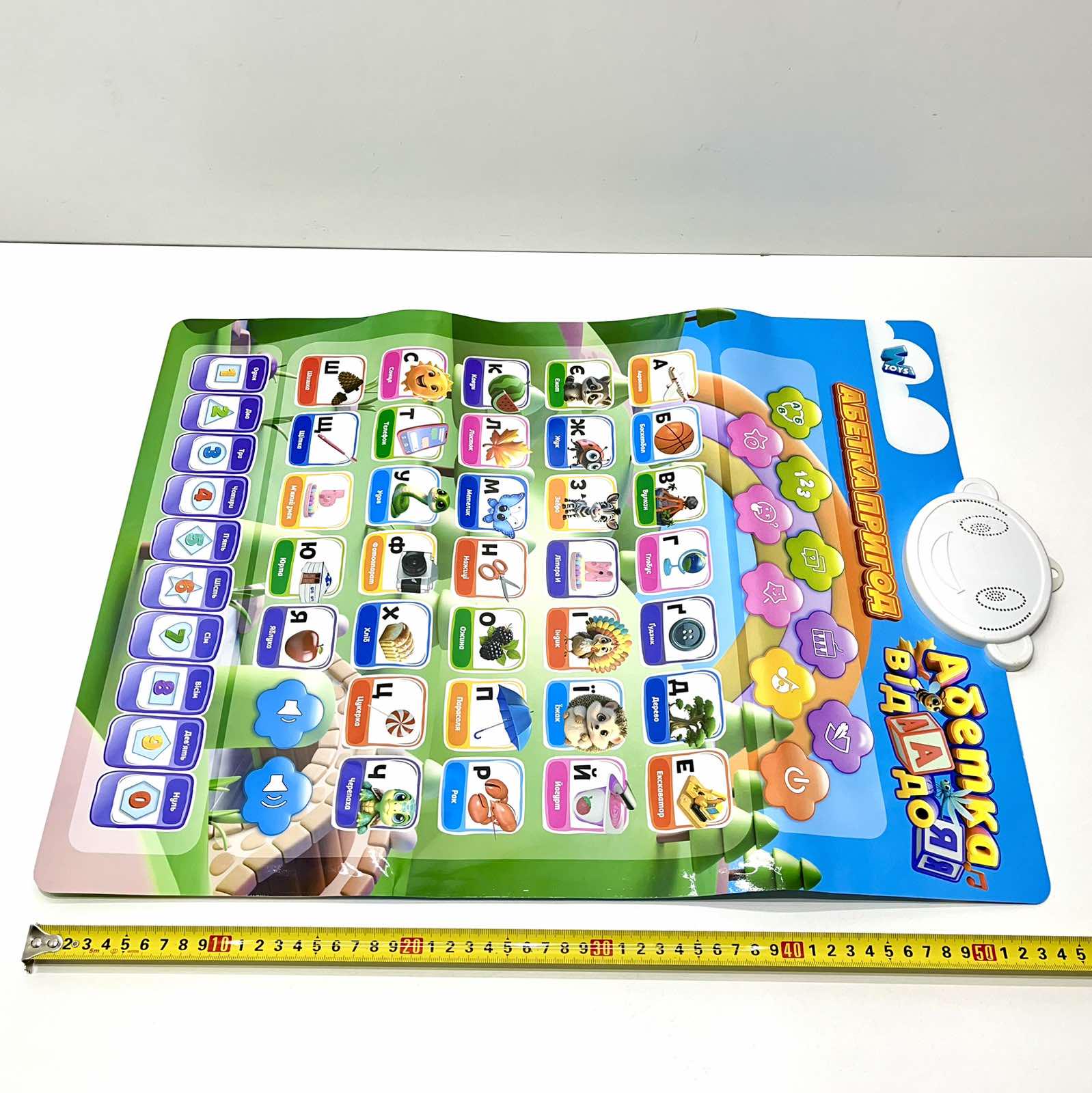 Плакат интерактивный WToys укранский язык/алфавит/названия животных и насекомых песни/стихи/загадки/регулировки громкости (39531) - фото 6