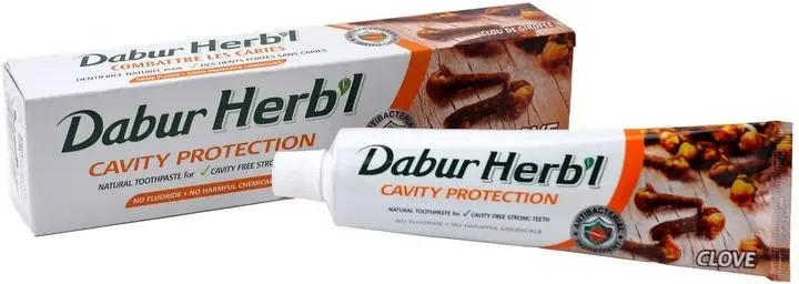 Зубна паста без фтору з гвоздикою для захисту проти карієсу Dabur Herb'l 150 г
