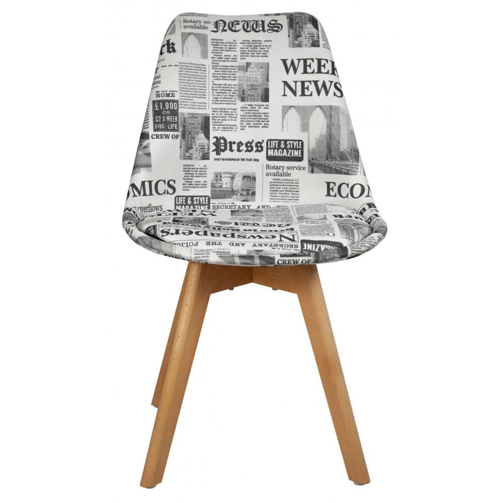 Стул для кухни обеденный Bonro B-487 FB с текстом (47000045) - фото 2